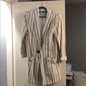 Chriselle x JOA stripe blazer